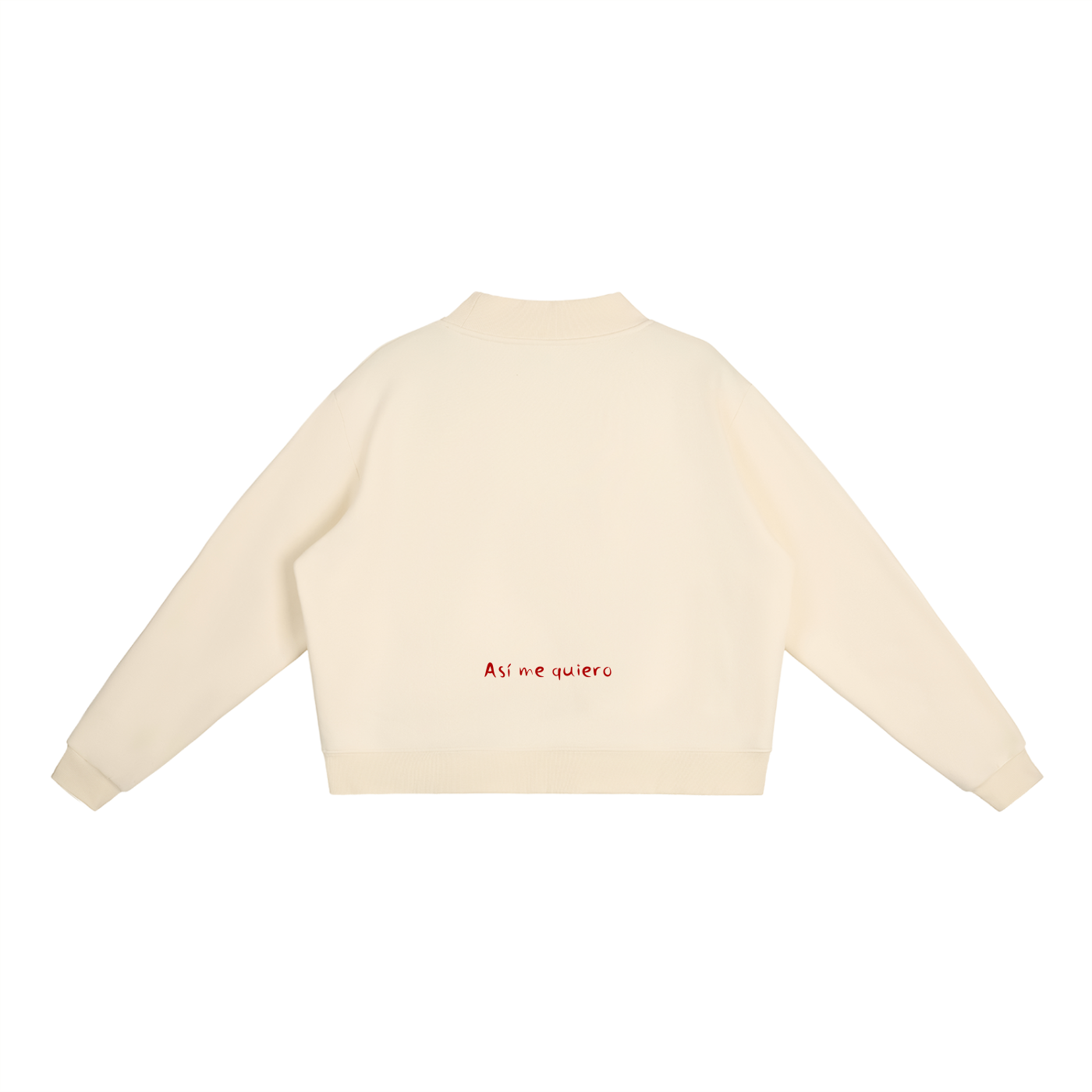 Essential Fleece Mock-Neck Crew Sweatshirt