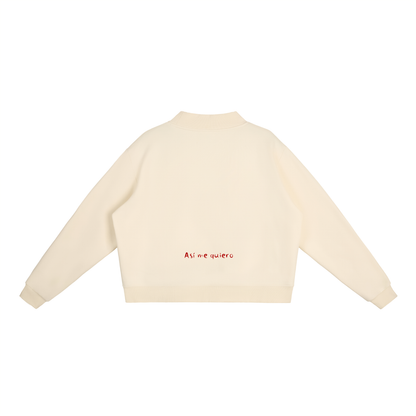 Essential Fleece Mock-Neck Crew Sweatshirt