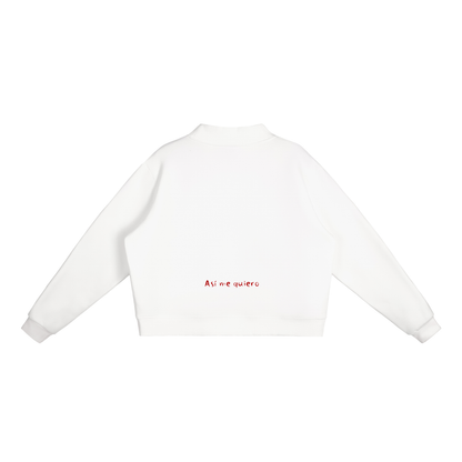 Essential Fleece Mock-Neck Crew Sweatshirt