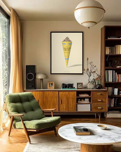 Iced Validation Cream - Framed Hight Quality Paper Ready to Hang