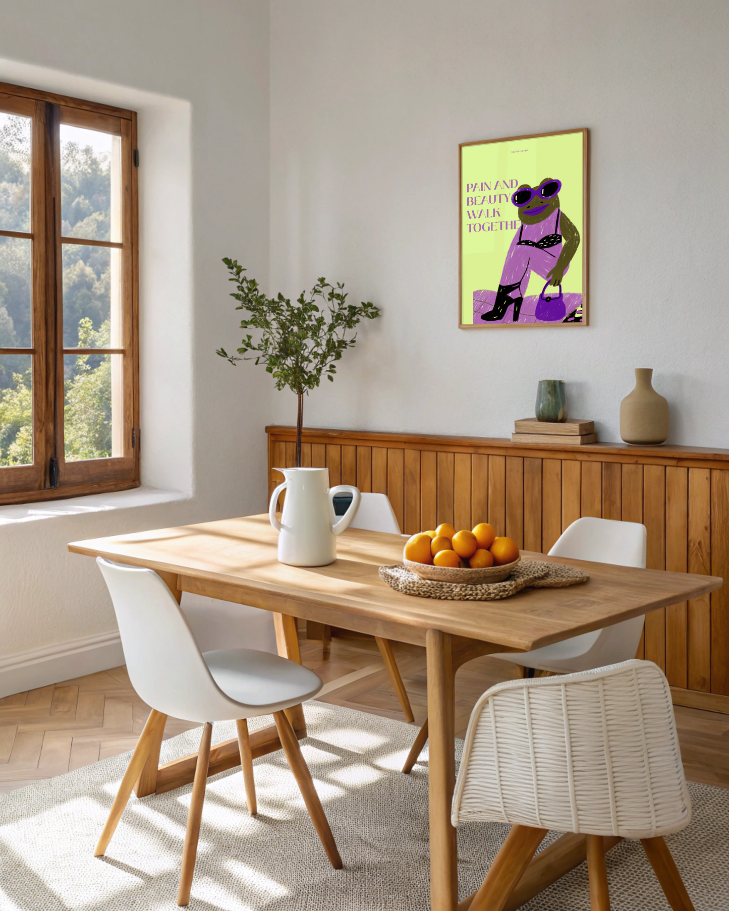 Pain And Beauty -  Printed Art - Museum-Quality Matte Paper Wooden Framed Poster