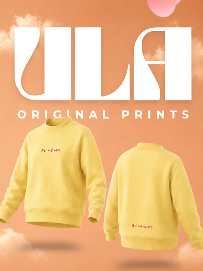 Essential Fleece Mock-Neck Crew Sweatshirt