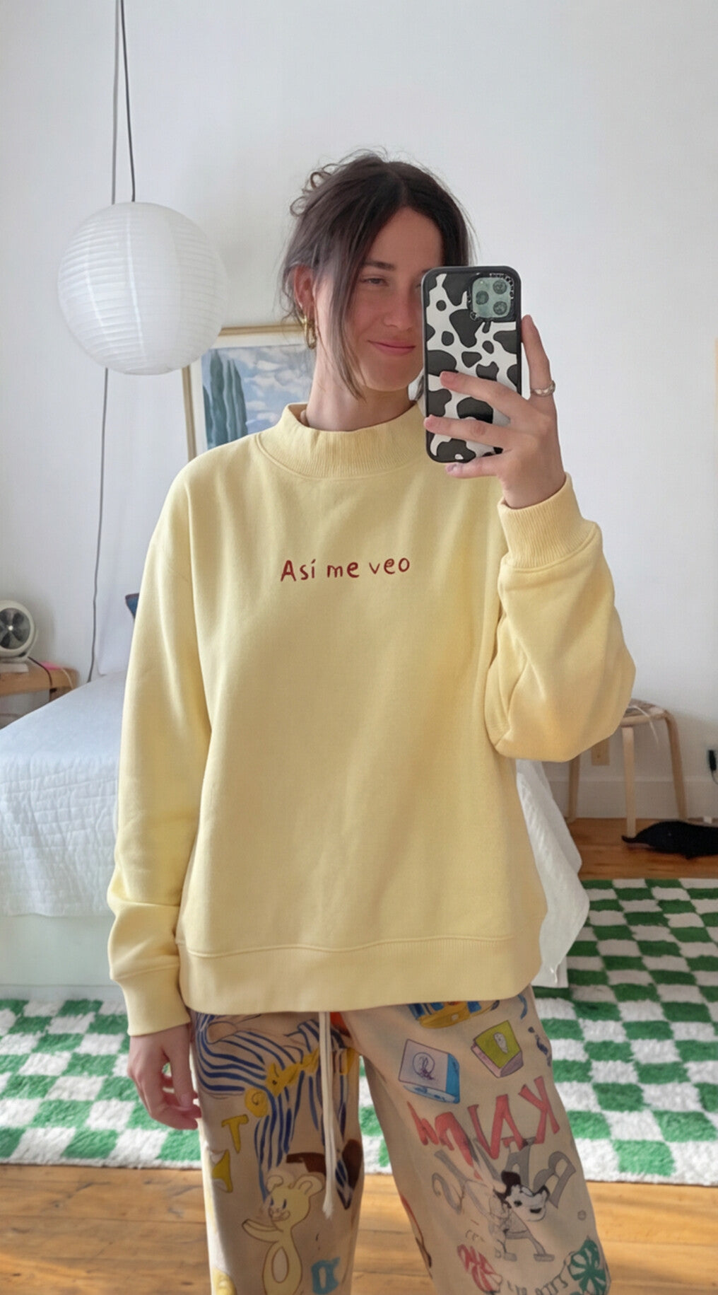 Essential Fleece Mock-Neck Crew Sweatshirt