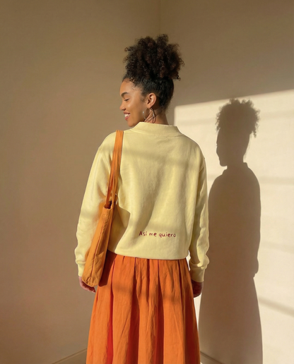 Essential Fleece Mock-Neck Crew Sweatshirt