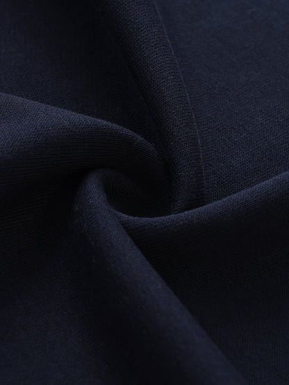 Rainy Sydney - Contrast Striped Lapel Collar Sweatshirt