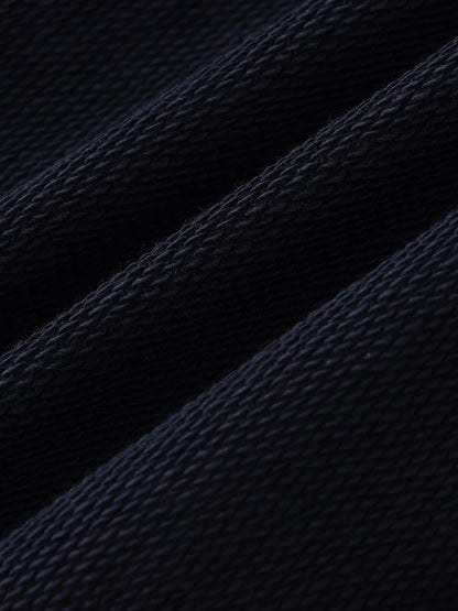 Rainy Sydney - Contrast Striped Lapel Collar Sweatshirt